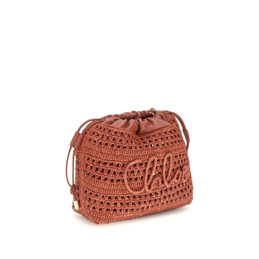 Chloé Multicolor Raffia Shoulder Bag-2