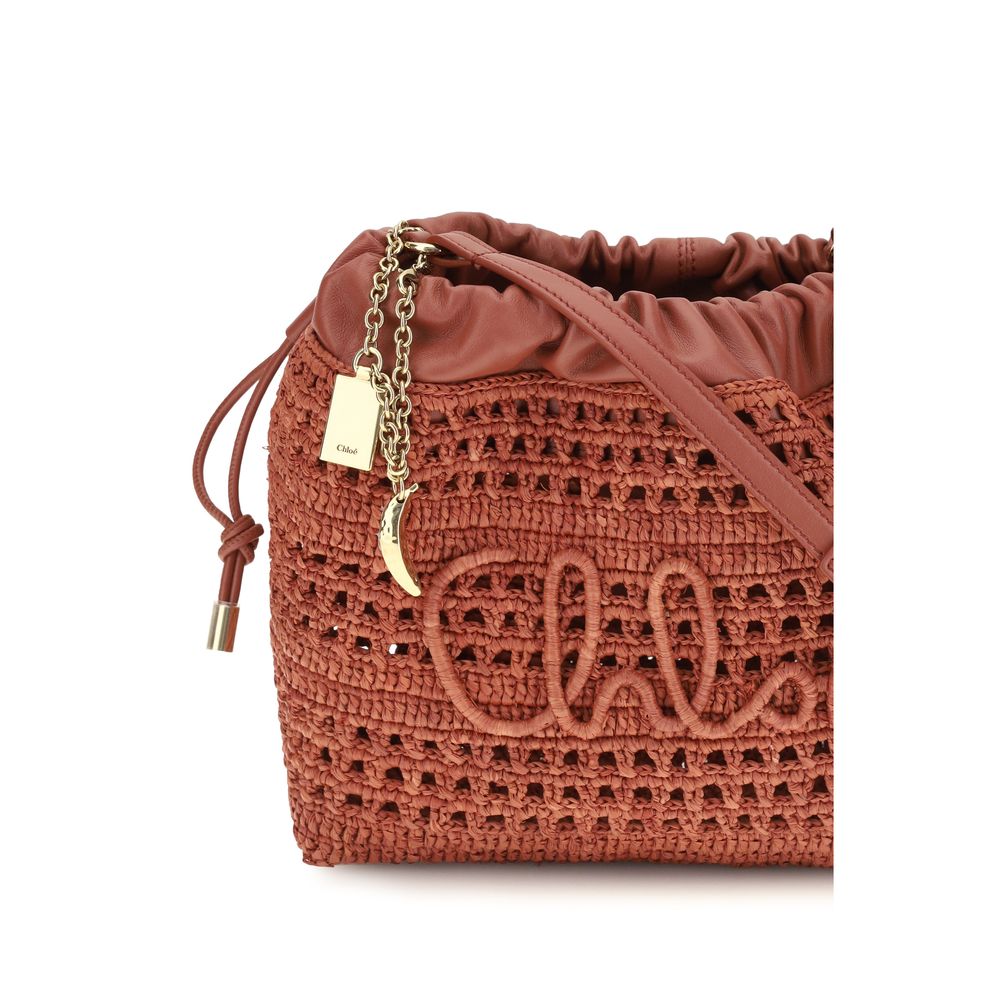 Chloé Multicolor Raffia Shoulder Bag-4