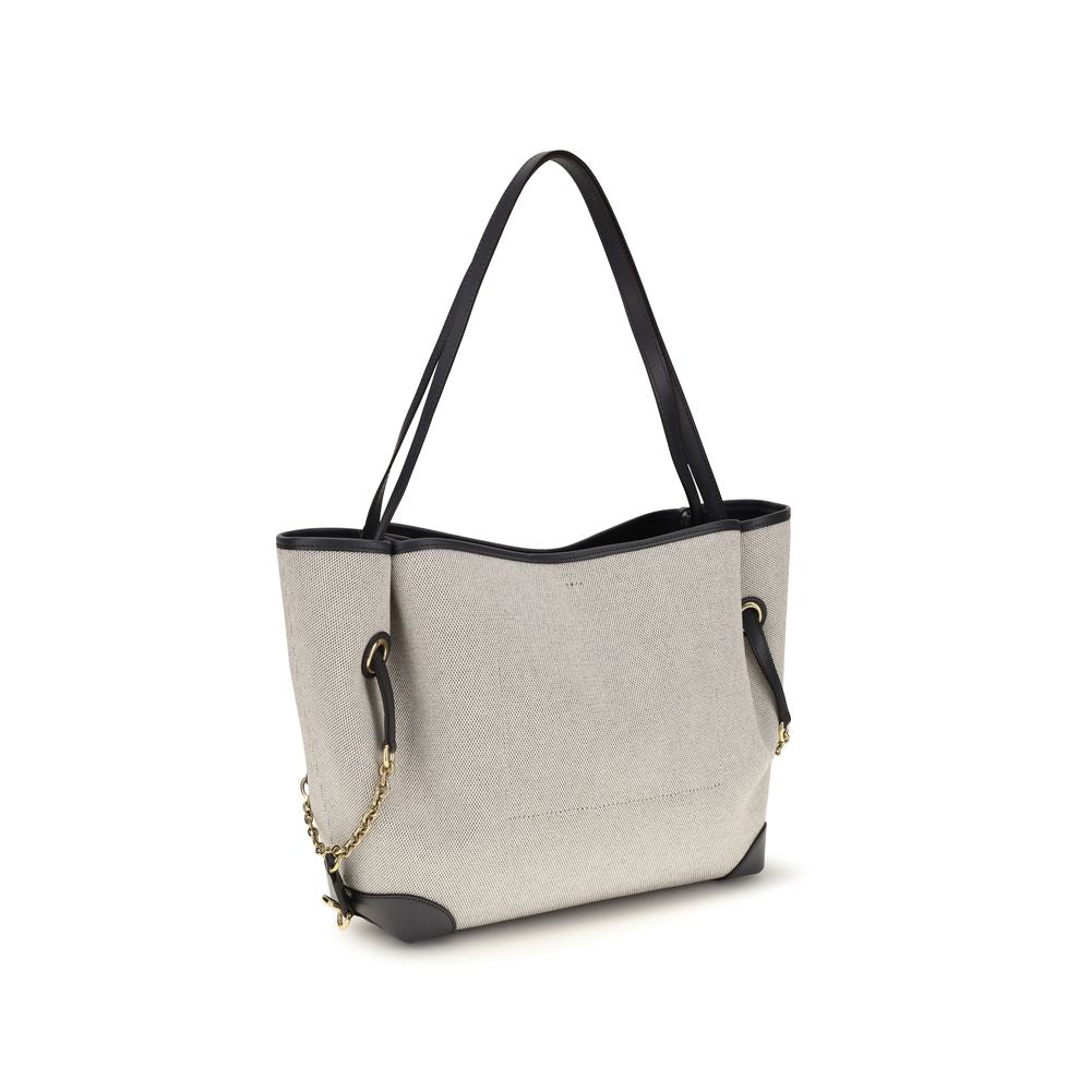 Chloé Graue Baumwoll-Schultertasche-3