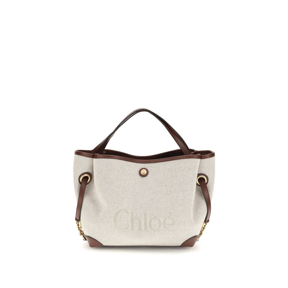 Chloé Beige Stoff-Handtasche-1