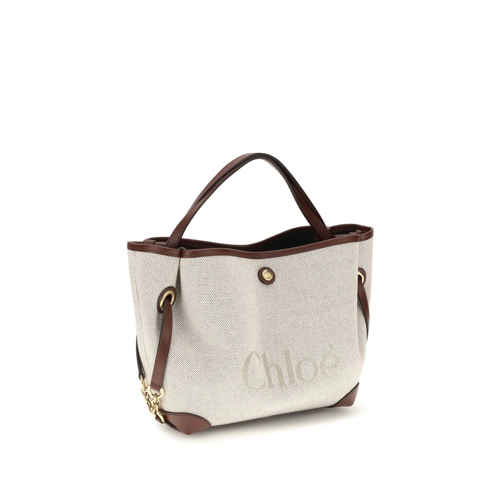 Chloé Beige Stoff-Handtasche-2