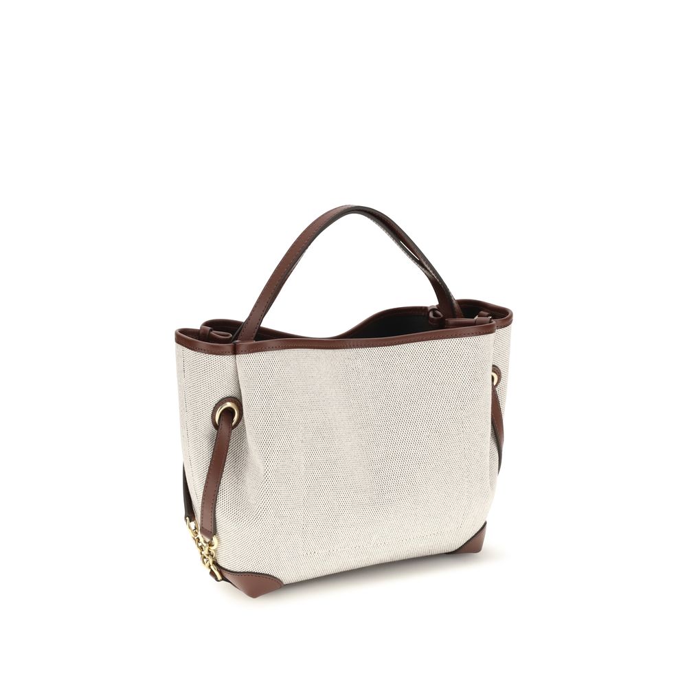 Chloé Beige Stoff-Handtasche-3