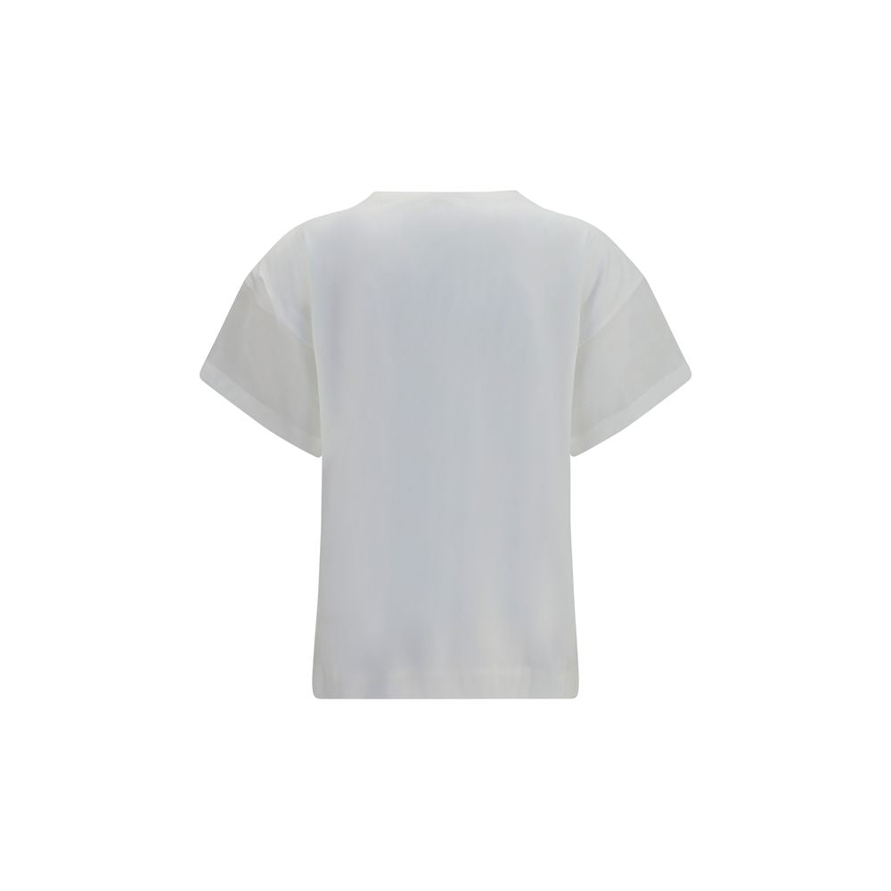 Brunello Cucinelli Weißes Baumwoll-T-Shirt-2