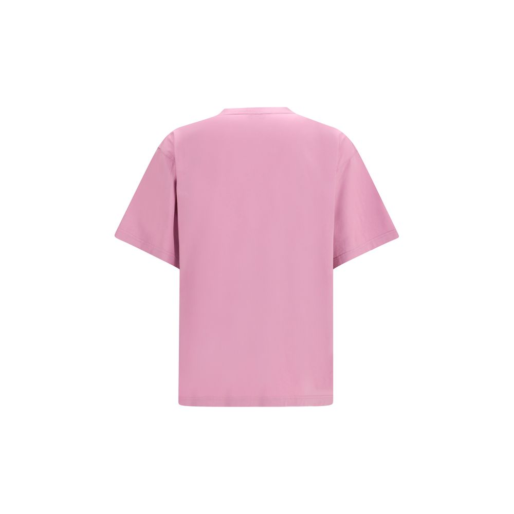 Balenciaga Lila Baumwoll-T-Shirt-2