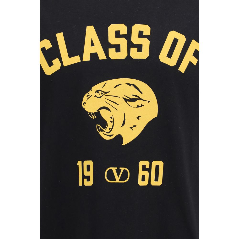 Valentino Schwarzes Baumwoll-T-Shirt-3