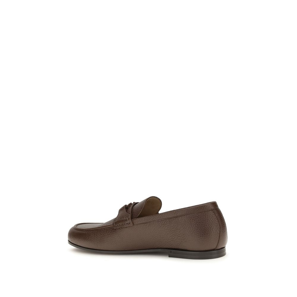 Valentino Garavani Loafer aus Hirschleder in Braun-3