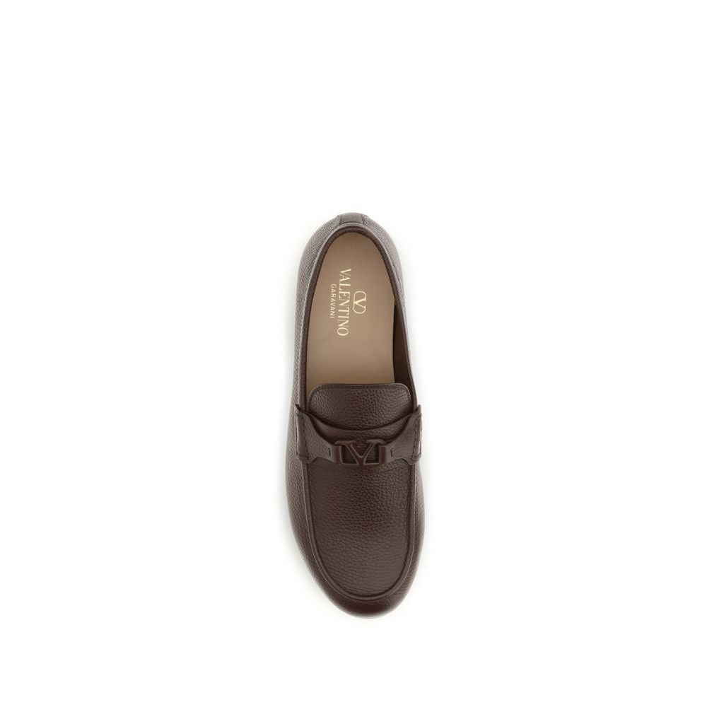 Valentino Garavani Loafer aus Hirschleder in Braun-4
