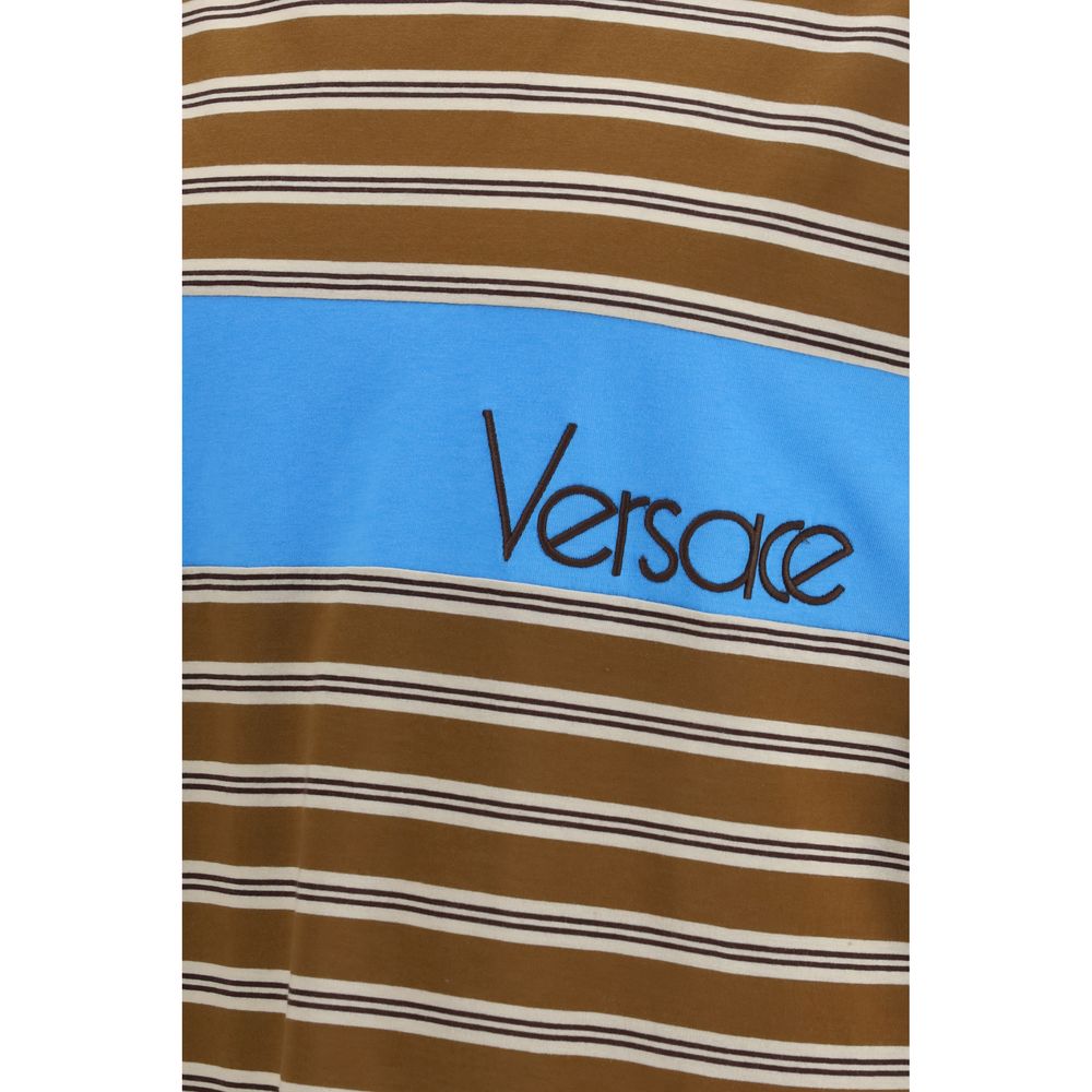 Versace Braunes Baumwoll-T-Shirt-3