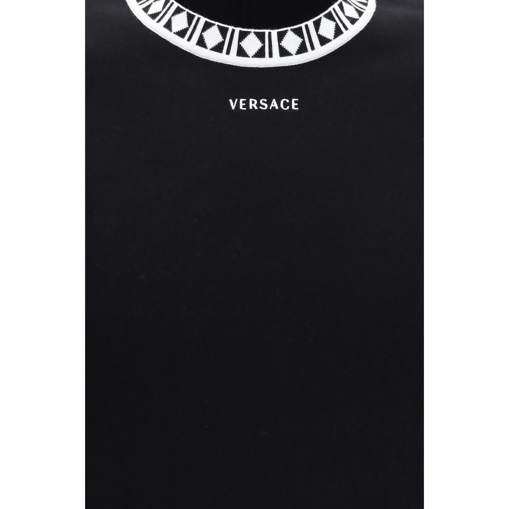 Versace Schwarzes Baumwoll-T-Shirt-3
