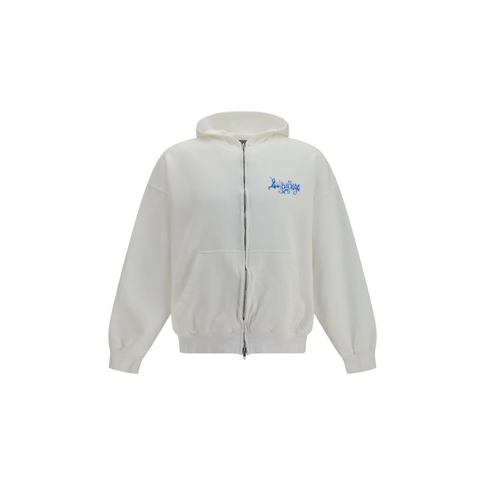 Balenciaga Weißes Baumwoll-Sweatshirt-1