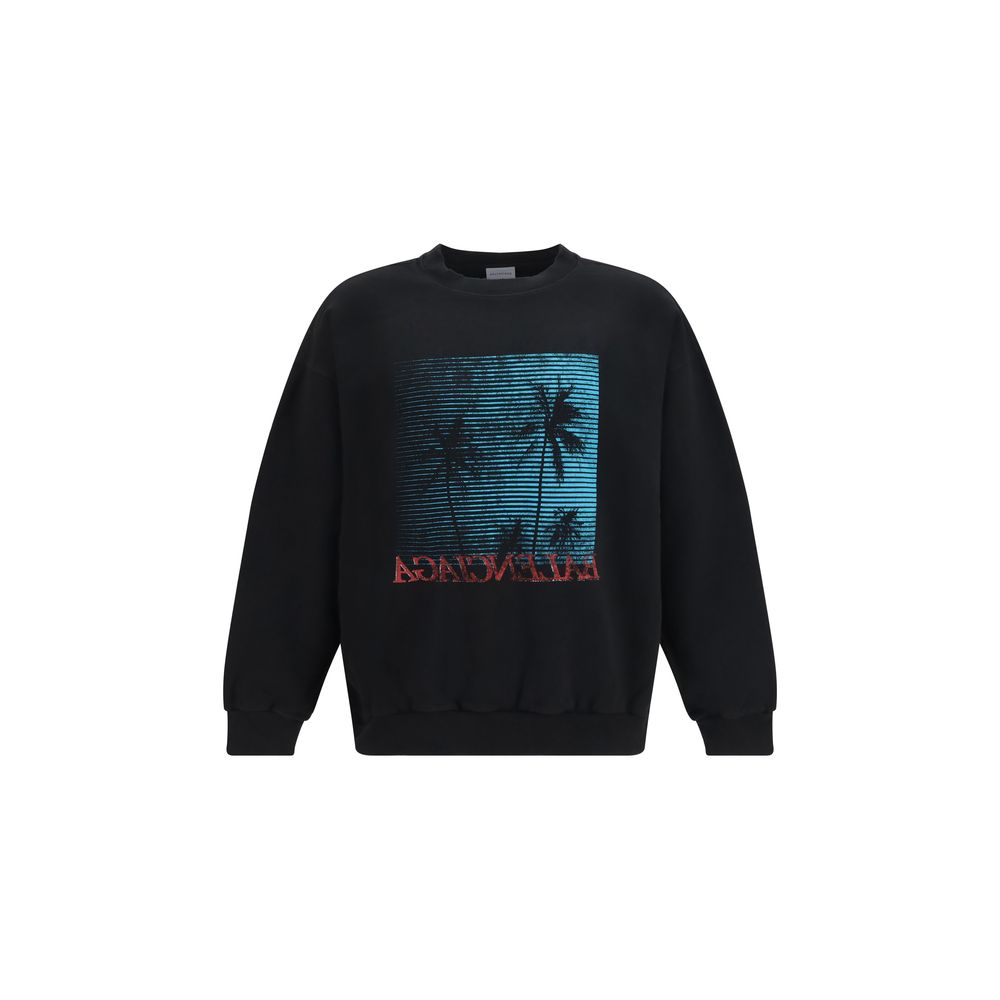Balenciaga Schwarzer Baumwoll-Sweatshirt-1