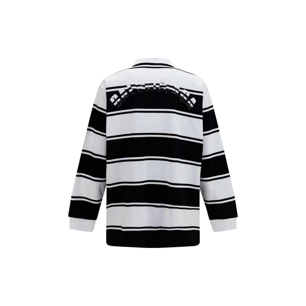 Balenciaga Weißes Poloshirt aus Baumwolle-2
