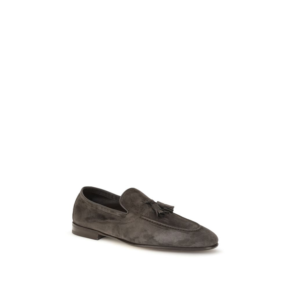 Brunello Cucinelli Beige Kalbsleder Bos Taurus Slipper-Loafer-2