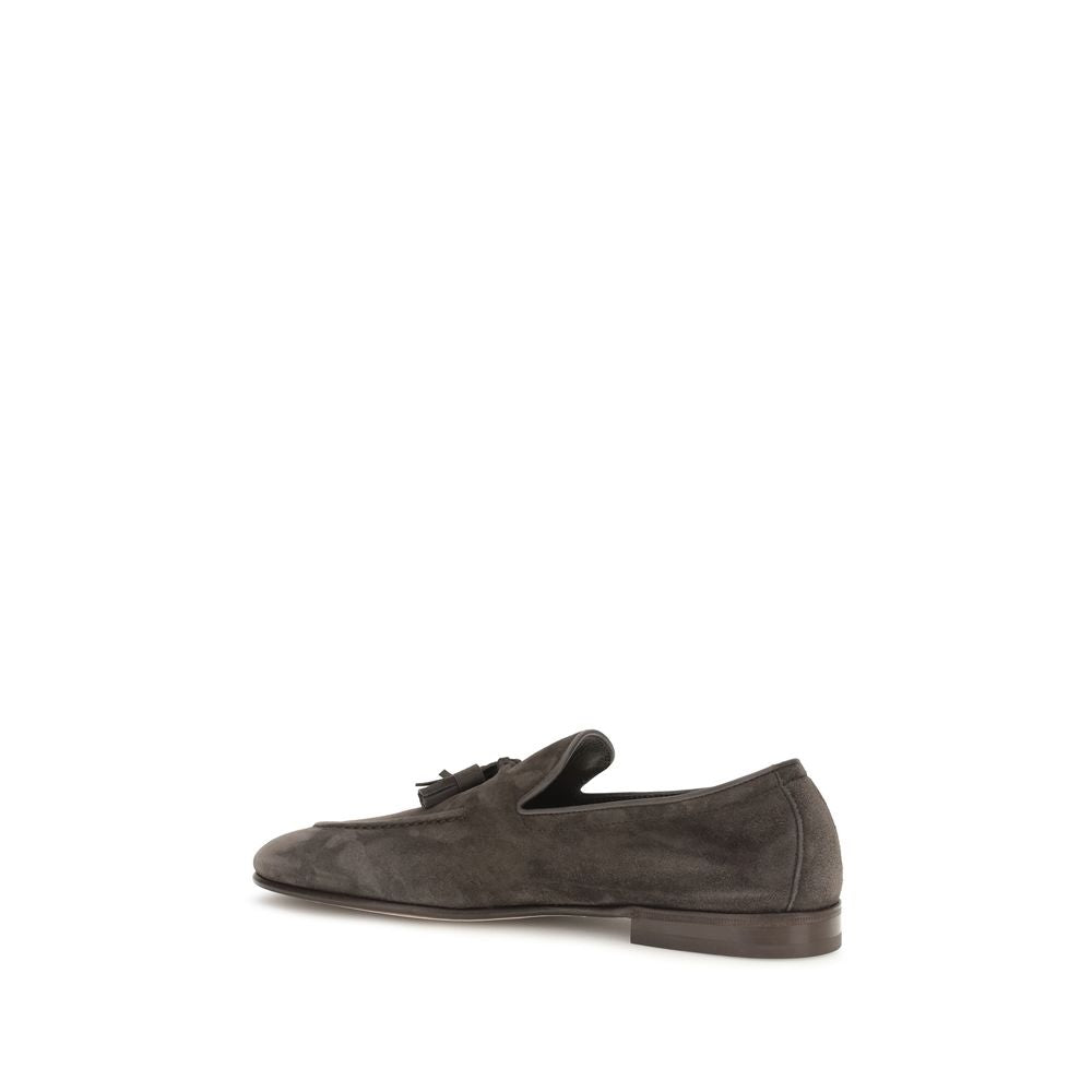Brunello Cucinelli Beige Kalbsleder Bos Taurus Slipper-Loafer-3