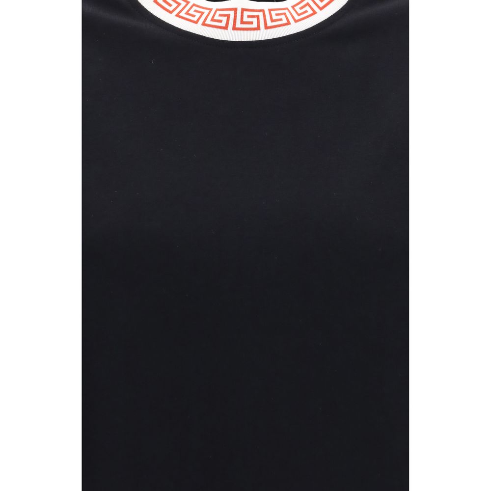 Versace Schwarzes Baumwoll-T-Shirt-3