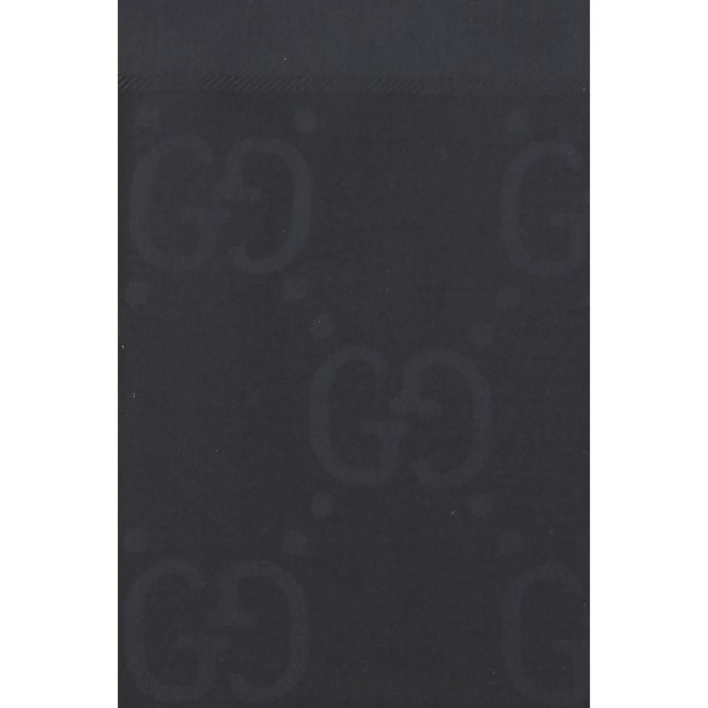 Gucci Schal aus schwarzer Wolle Ovis Aries-3
