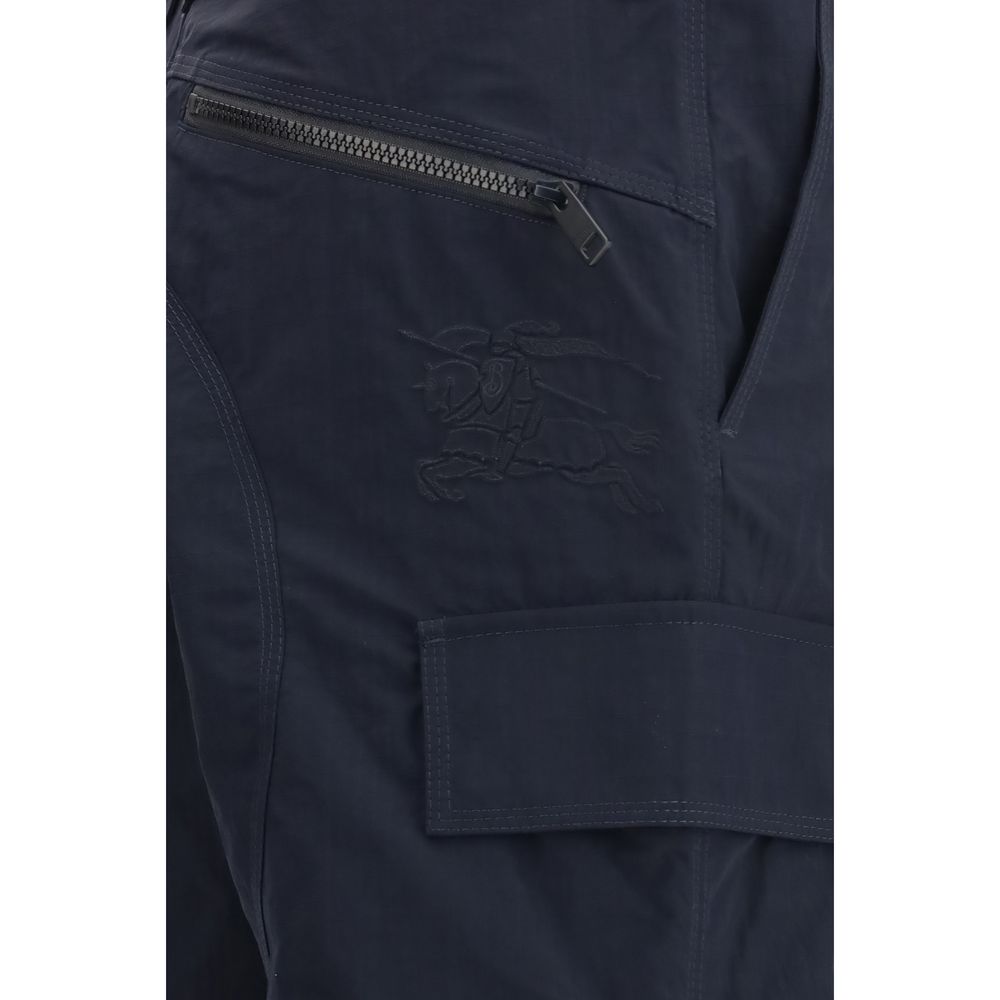 Burberry Blaue Cargohose aus Polyamid-3