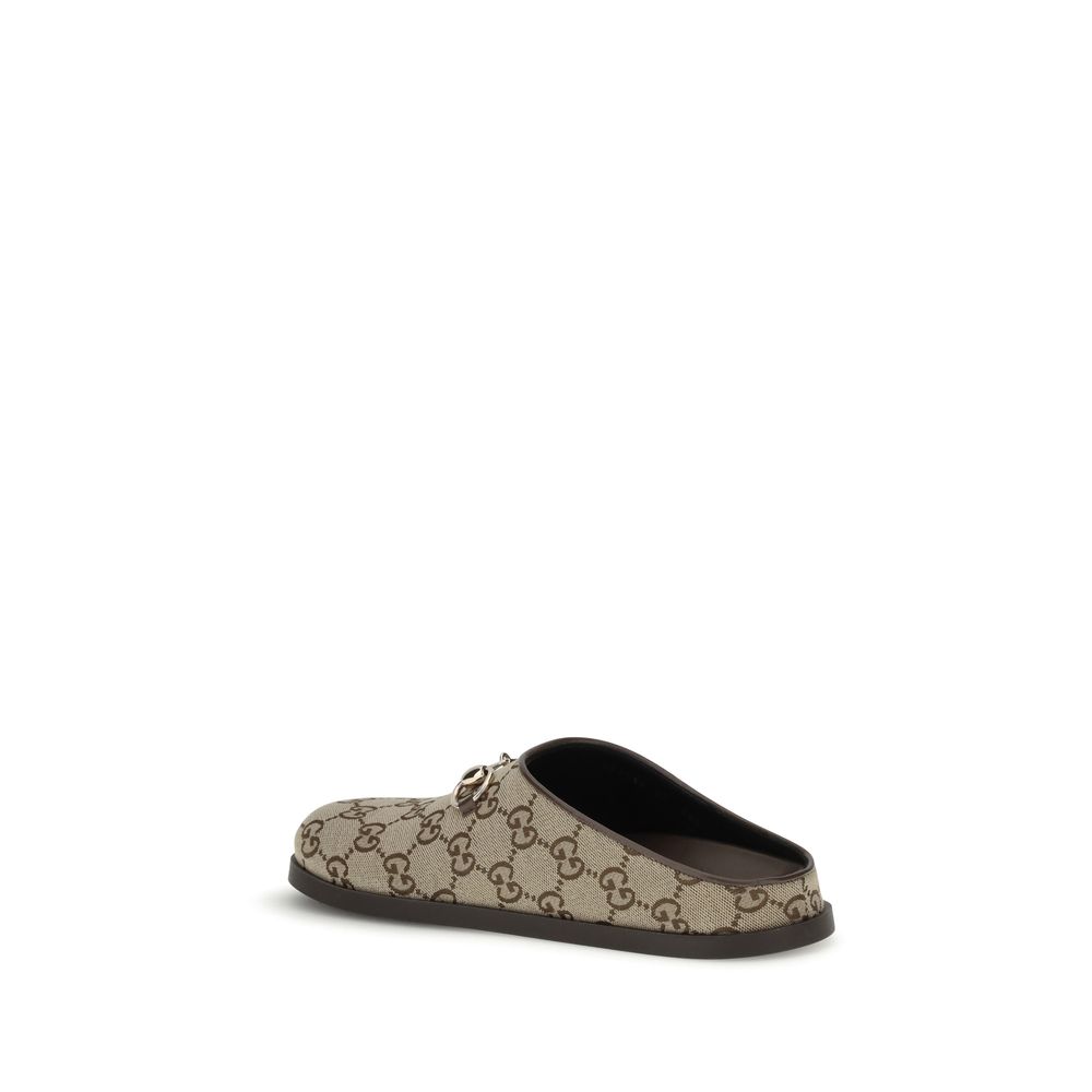 Gucci Beige Gummipantoletten-3