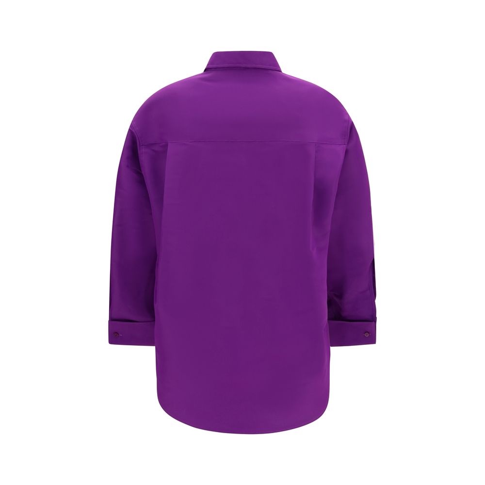 Balenciaga Lila Baumwoll-Kleidhemd-2
