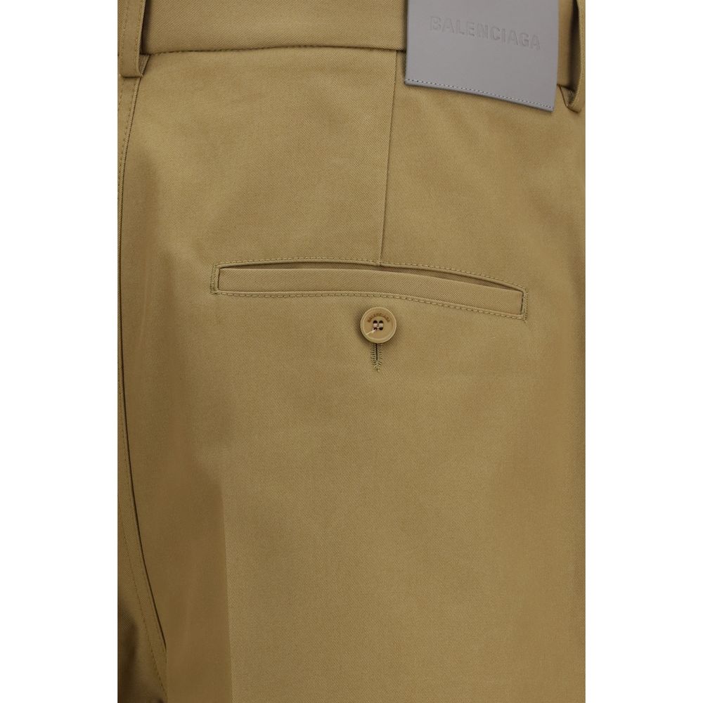 Balenciaga Beige Baumwoll-Chino-Hose-3