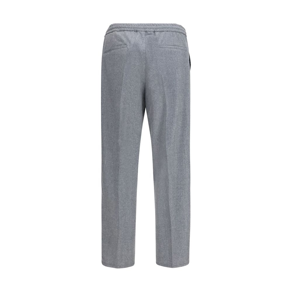 Brunello Cucinelli Graue Hose aus Ovis Aries Wolle-2