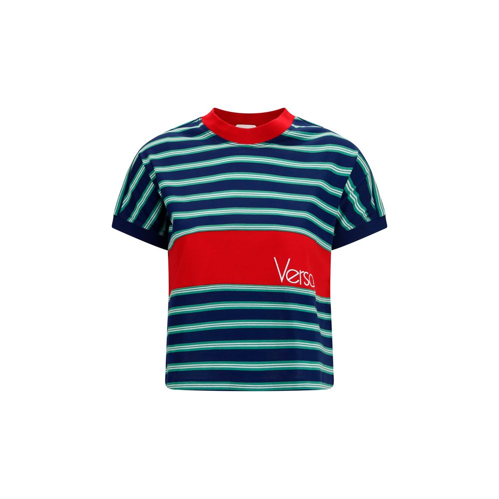 Versace Mehrfarbiges Baumwoll-T-Shirt-1