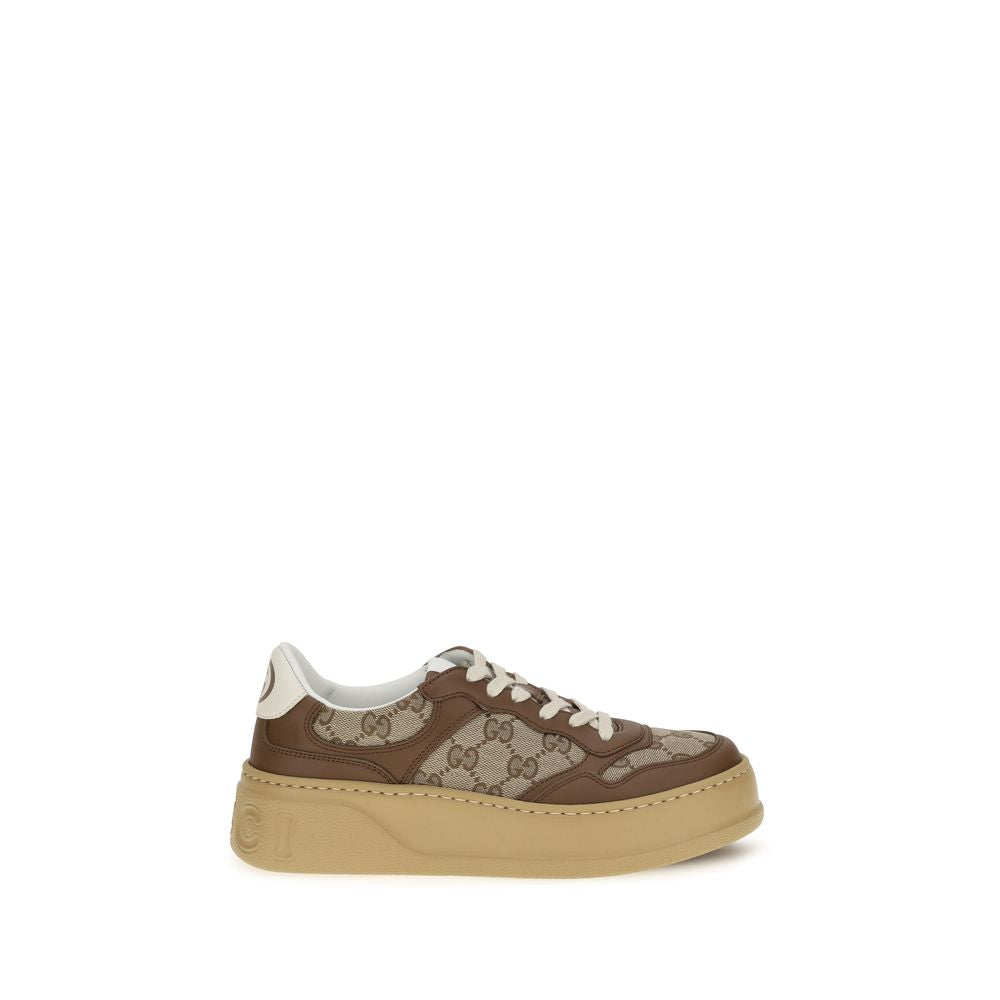 Gucci Beige Calf Leather Bos Taurus Chunky Sneakers-1