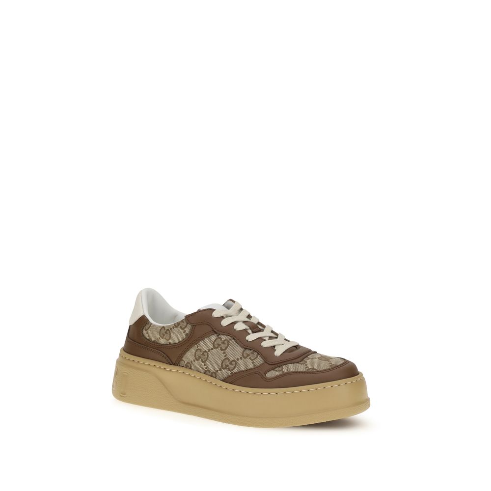 Gucci Beige Calf Leather Bos Taurus Chunky Sneakers-2