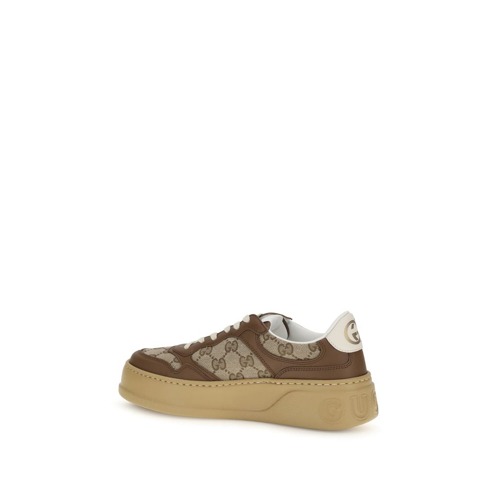 Gucci Beige Calf Leather Bos Taurus Chunky Sneakers-3