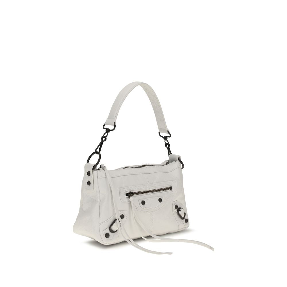 Balenciaga Weiße Kalbsleder Bos Taurus Handtasche-2
