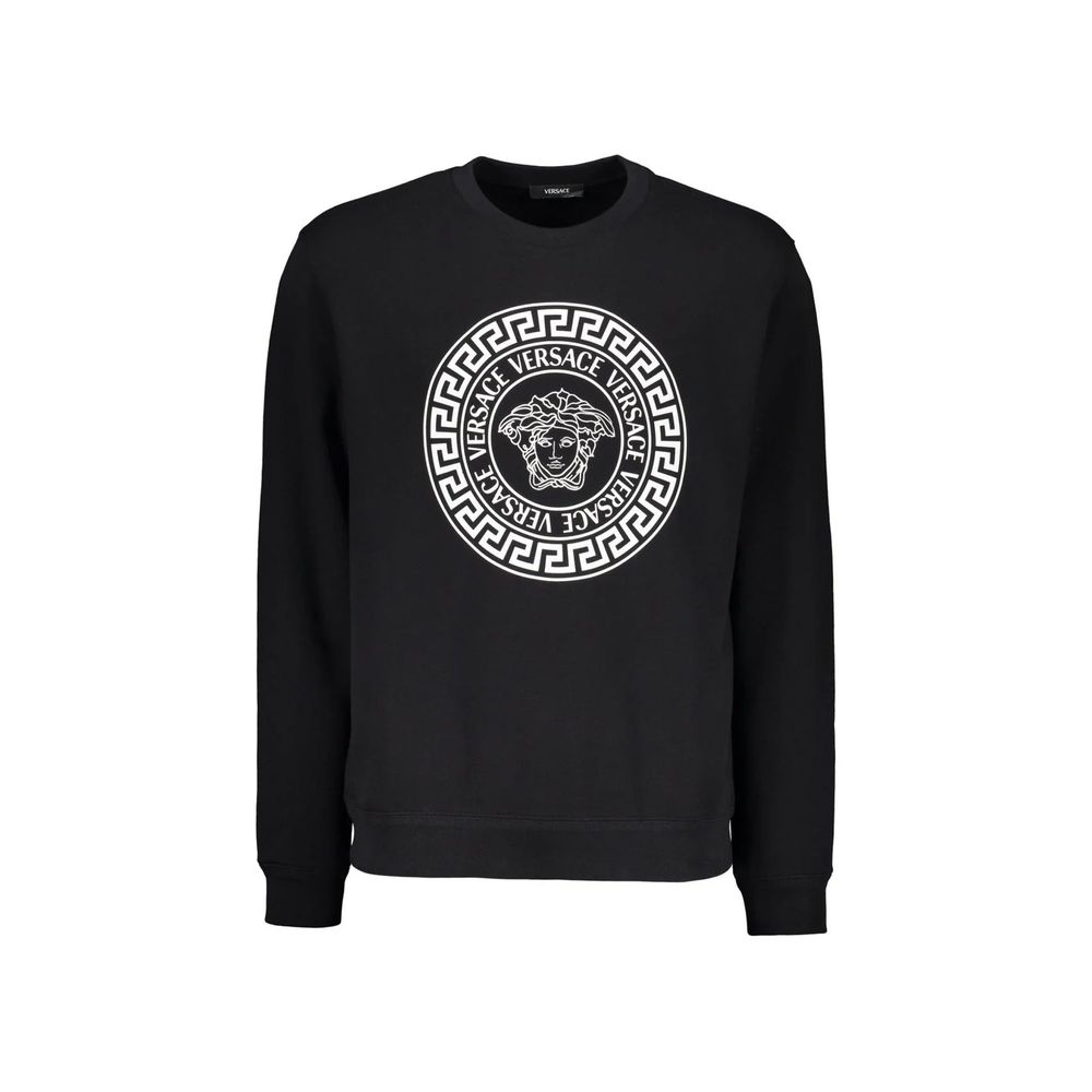 Versace Schwarzer Baumwoll-Sweatshirt-1