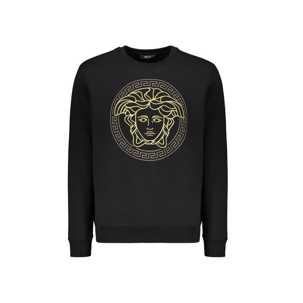 Versace Schwarzer Baumwoll-Sweatshirt-1