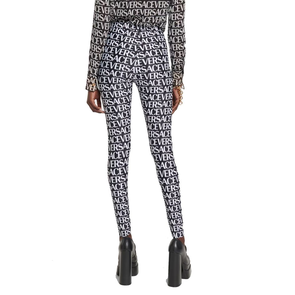 Versace Schwarze Leggings aus Elasthan-3