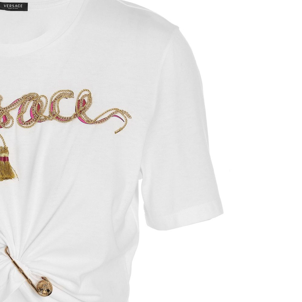 Versace Weißes Baumwoll-T-Shirt-3