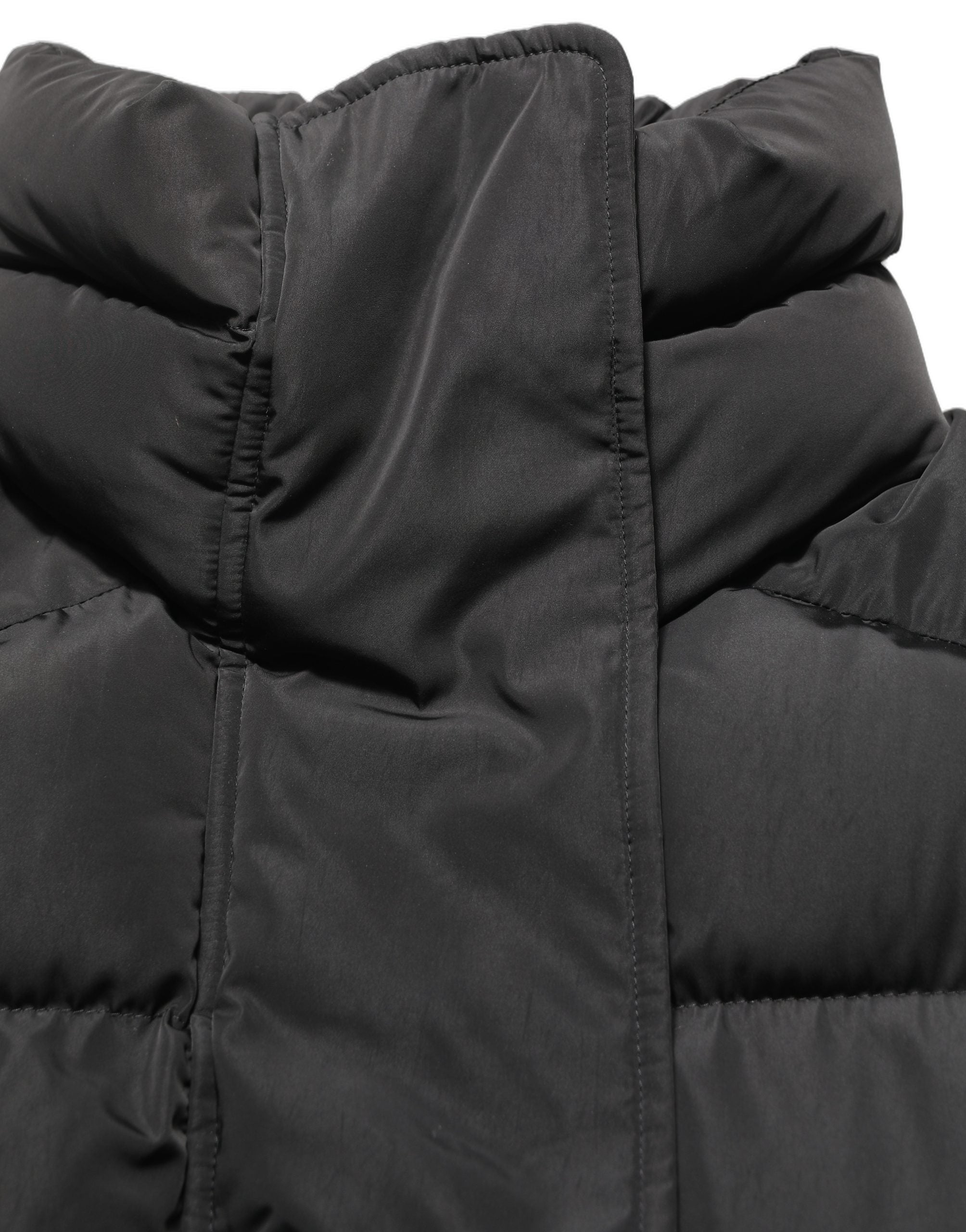 Dolce & Gabbana Schwarze ärmellose Steppjacke aus Polyester für Herren-1