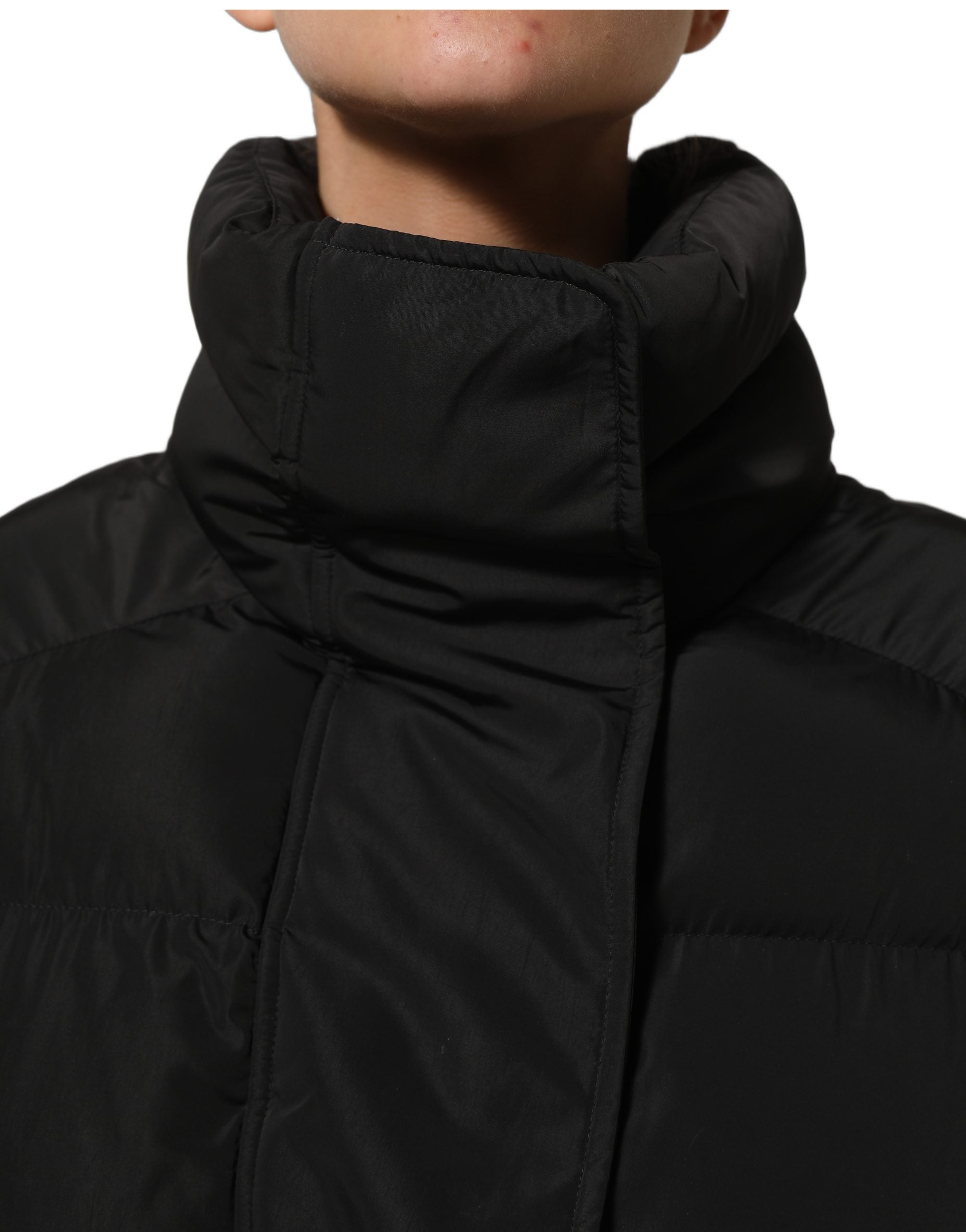 Dolce & Gabbana Schwarze ärmellose Steppjacke aus Polyester für Herren-6