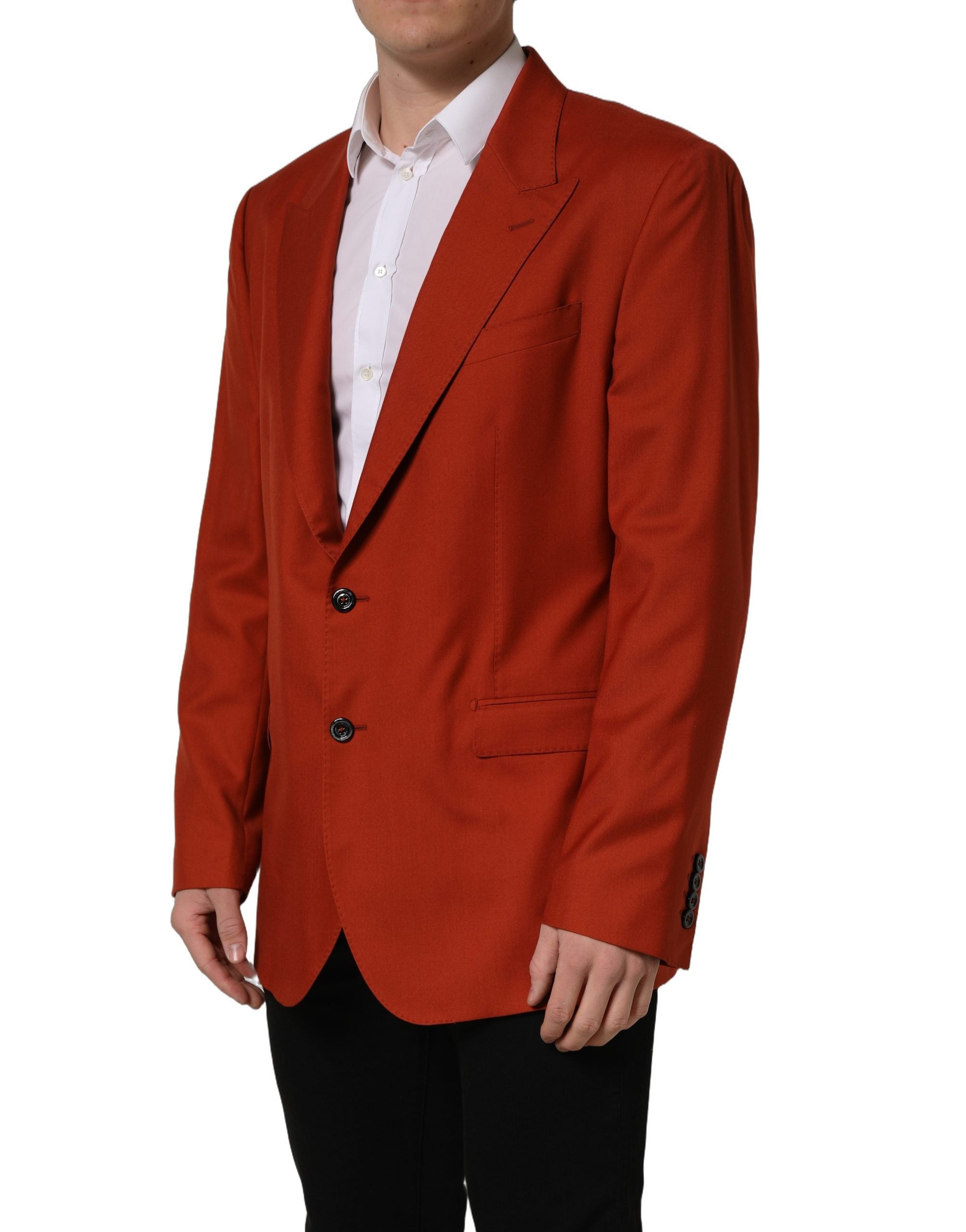Dolce & Gabbana Roter Kaschmir-Sakko mit Einreiher-4
