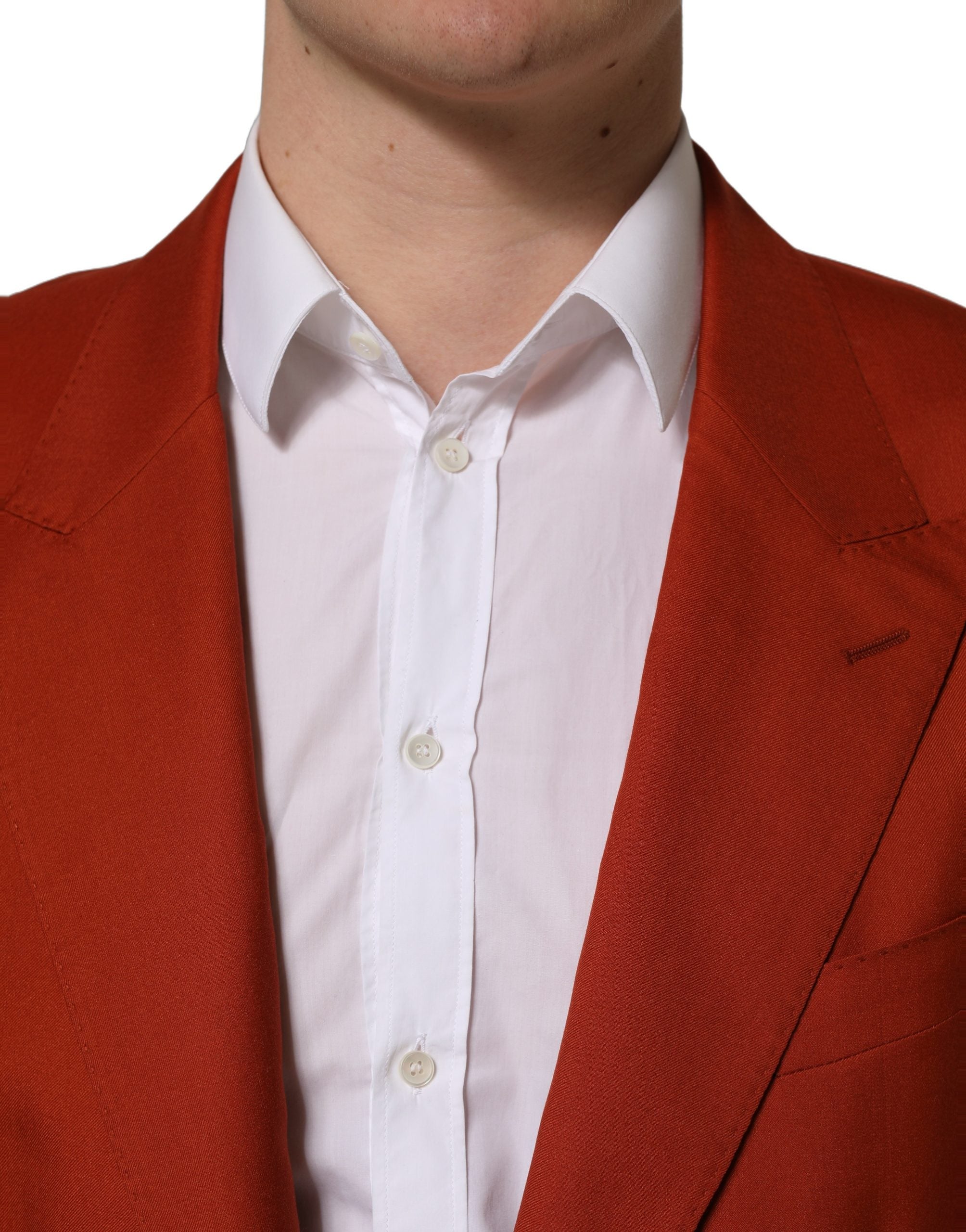 Dolce & Gabbana Roter Kaschmir-Sakko mit Einreiher-6