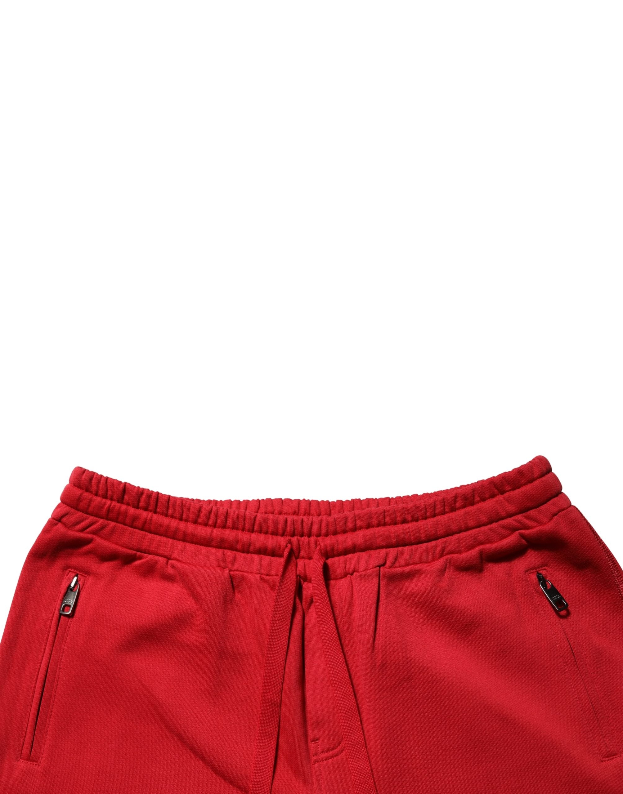 Dolce & Gabbana Rote DG Logo Baumwoll-Jogger Männer Jogginghosen Hosen-6