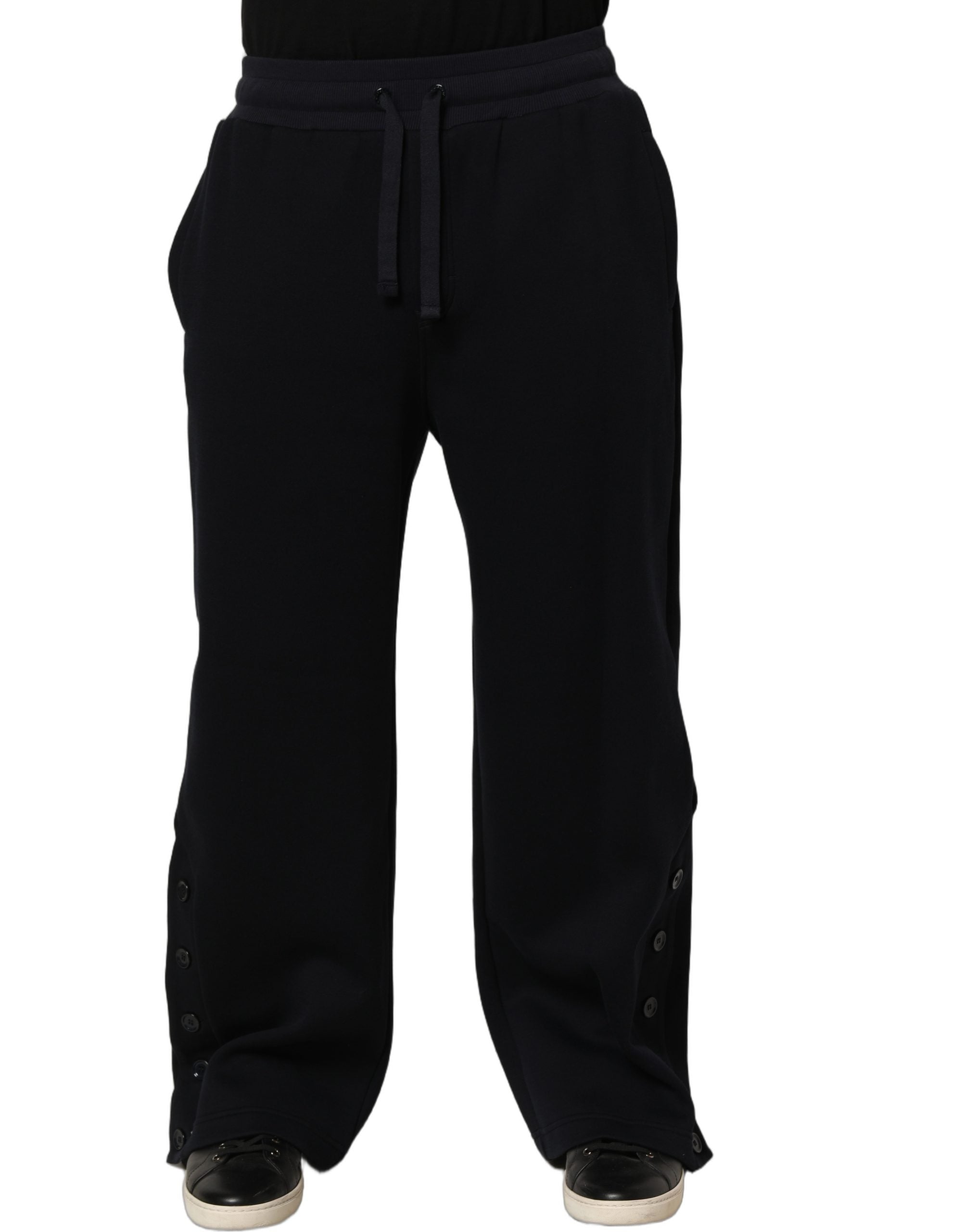Dolce & Gabbana Schwarze Jogginghose aus Viskose mit Kordelzug für Herren-5