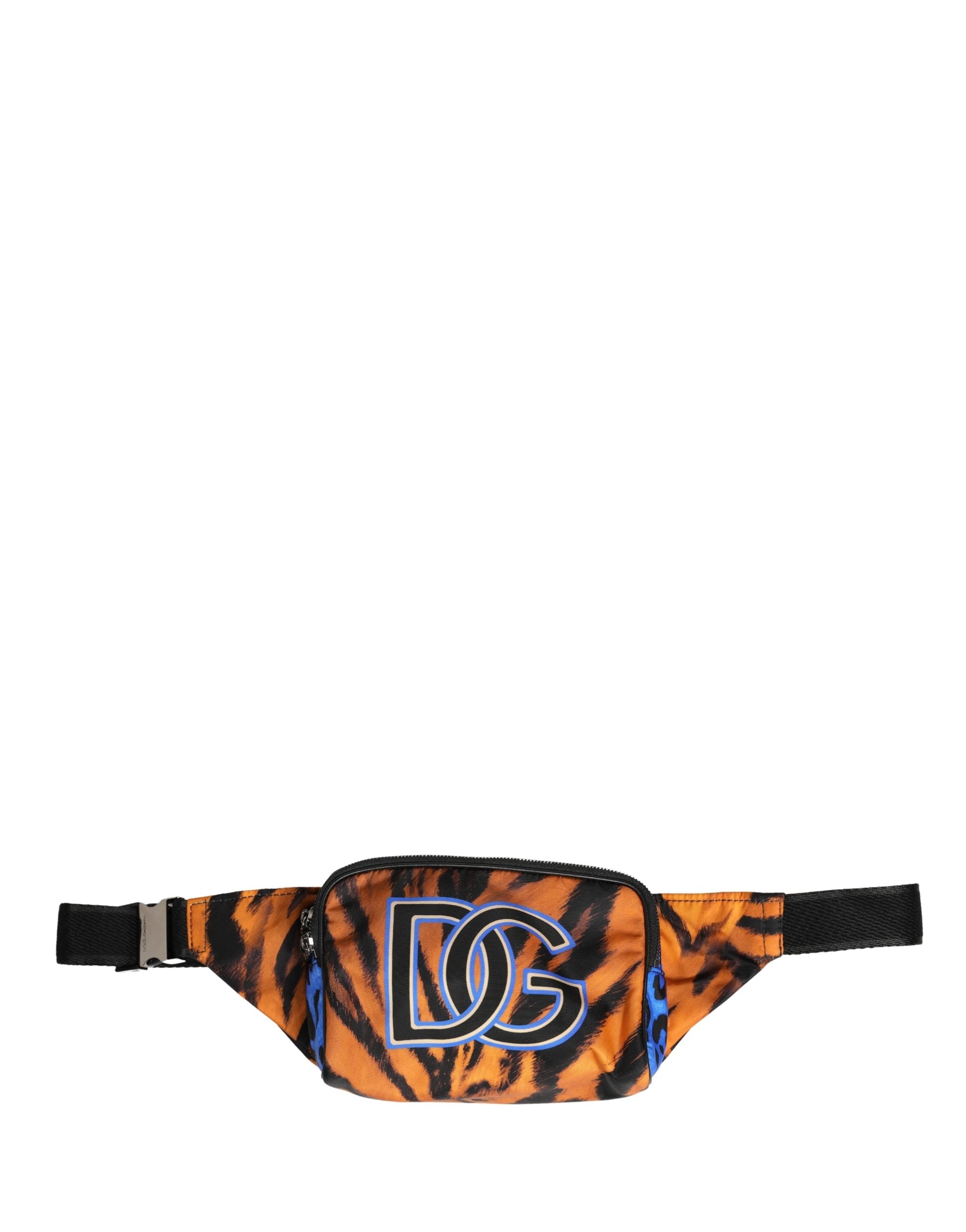 Dolce & Gabbana Braune Bauchtasche aus Nylon mit Tiger-Print für Herren-2