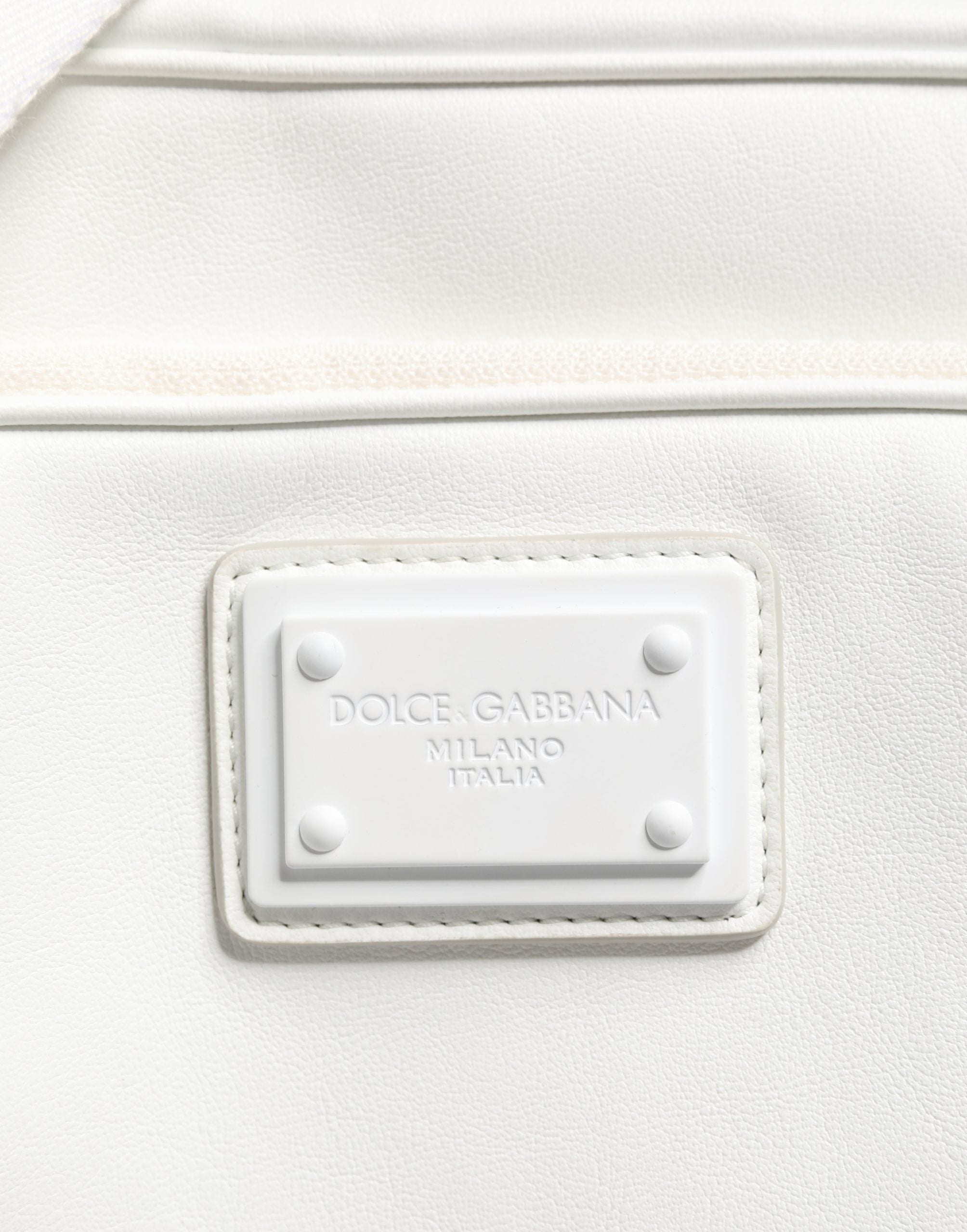 Dolce & Gabbana Weiße Umhängetasche mit Logo-Plakette für Herren-4