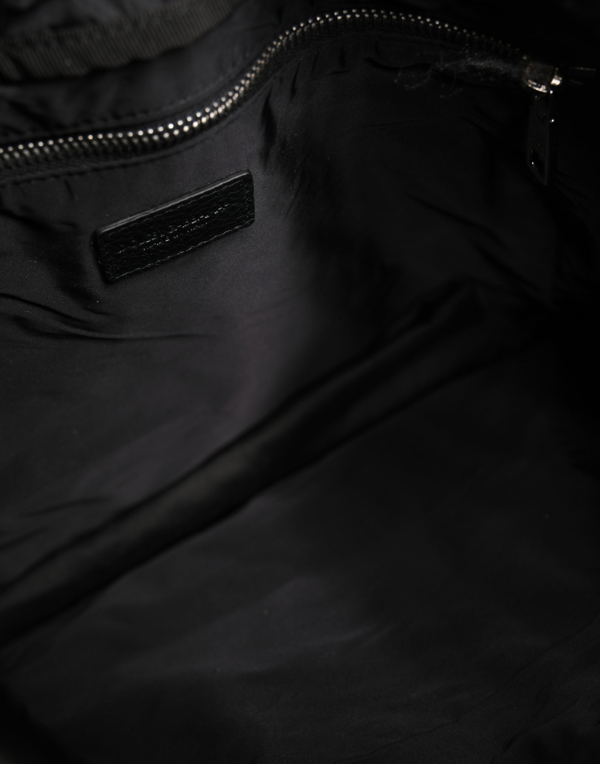 Dolce & Gabbana Schwarz-weißer Rucksack mit Kordelzug aus Polyester für Herren-1