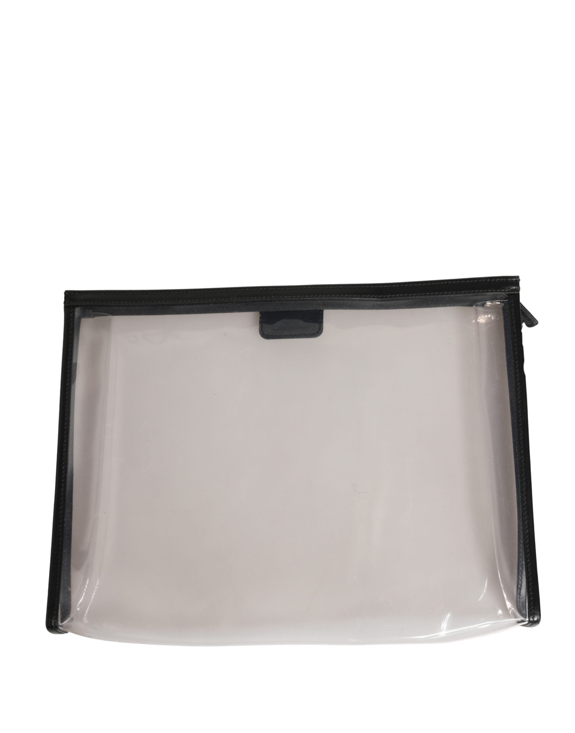Dolce & Gabbana Transparente PVC Clutch Geldbörse mit Logo-Plakette-1