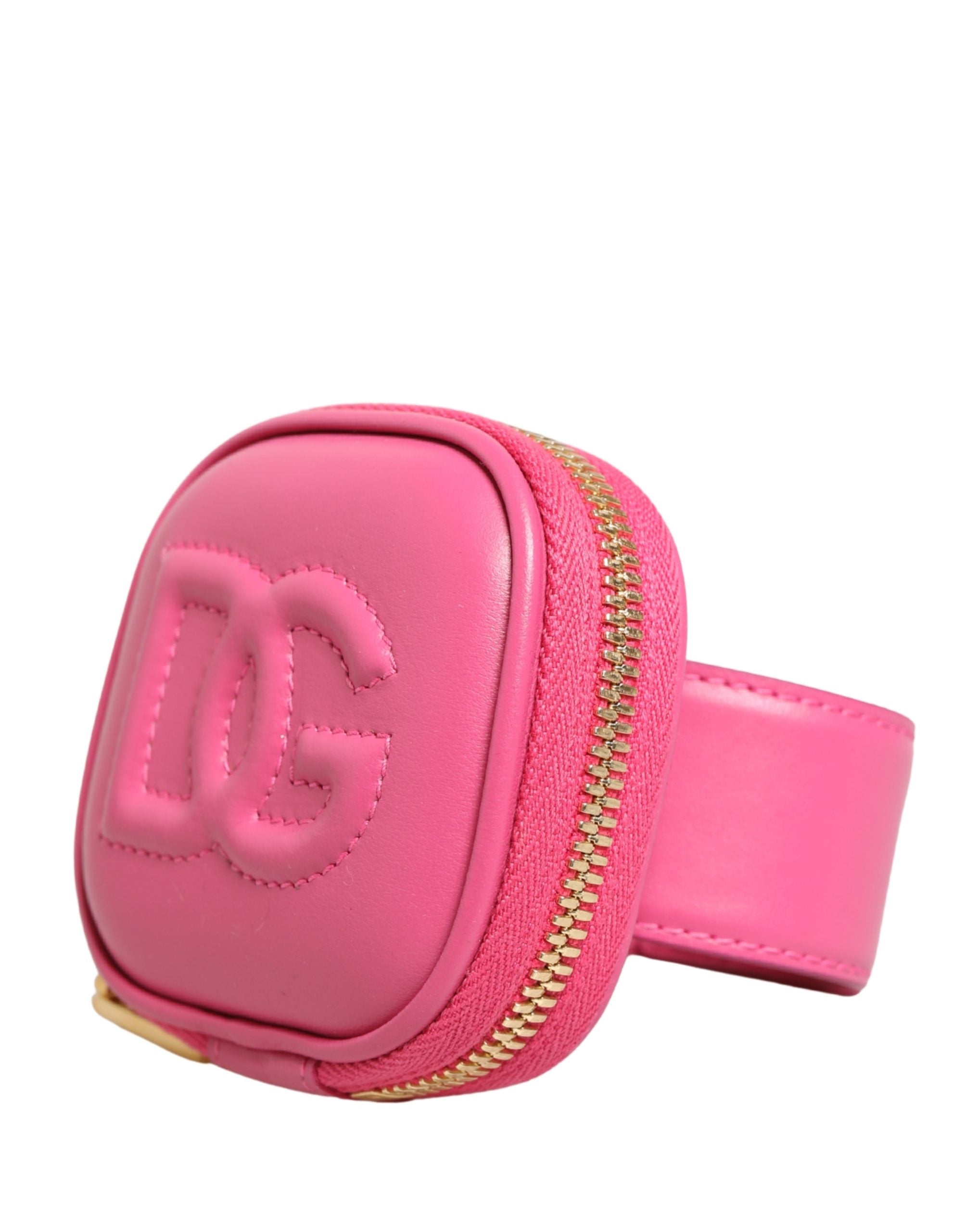 Dolce & Gabbana Pinkes Kalbsleder DG Logo MULTIFUNCTIONAL KIT Tasche-5