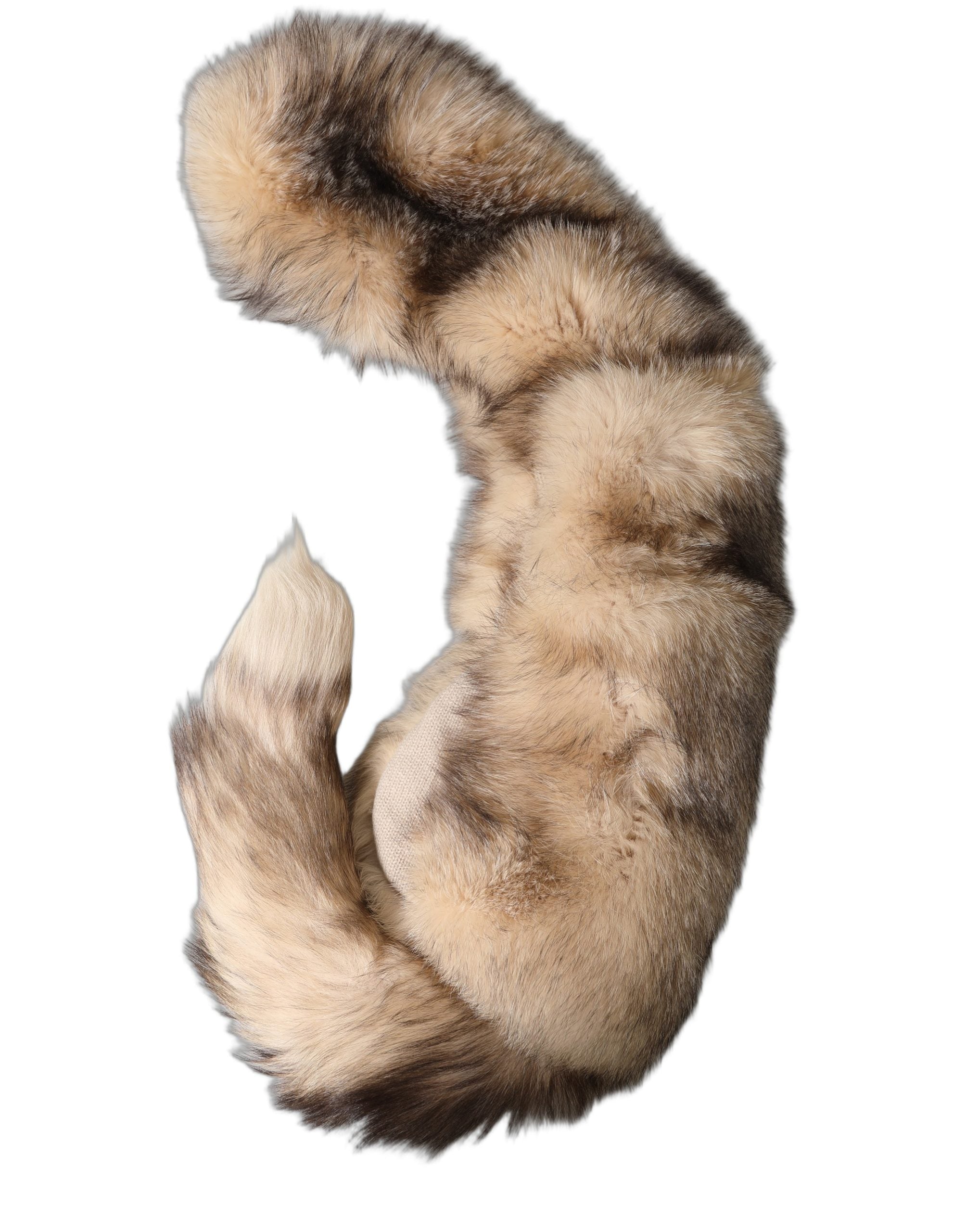 Dolce & Gabbana Brauner Frostfuchs Pelz Halswärmer Winterschal-3