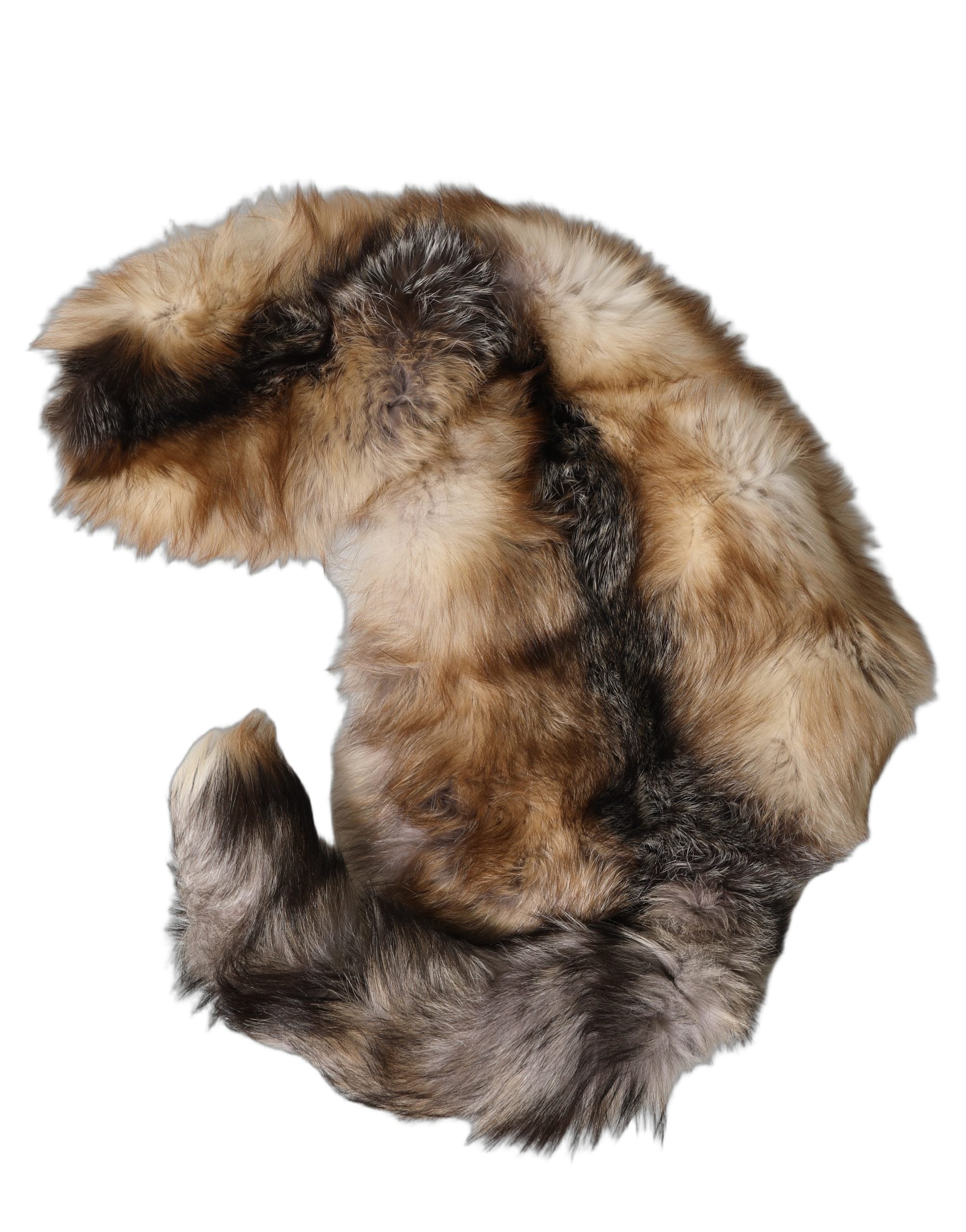 Dolce & Gabbana Brauner Frostfuchs Pelz Halswärmer Winterschal-4