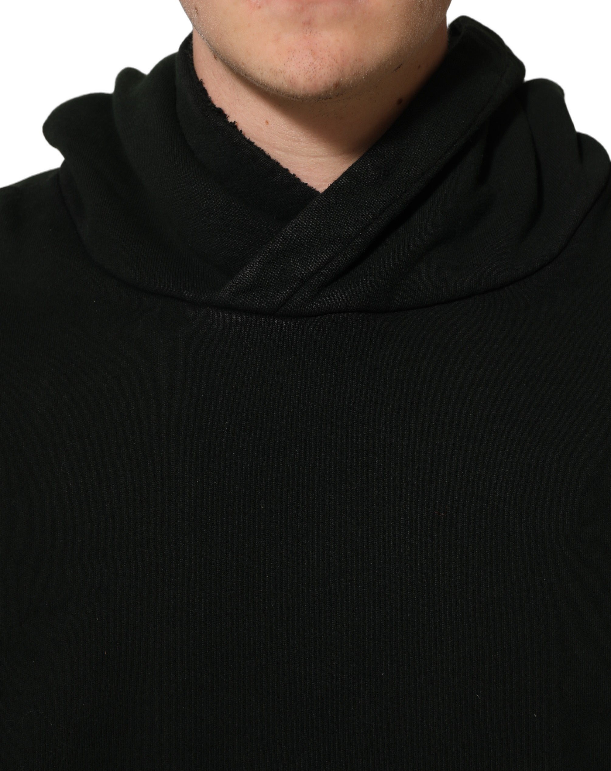 Dolce & Gabbana Schwarzer Kapuzenpullover aus Baumwolle für Herren-6