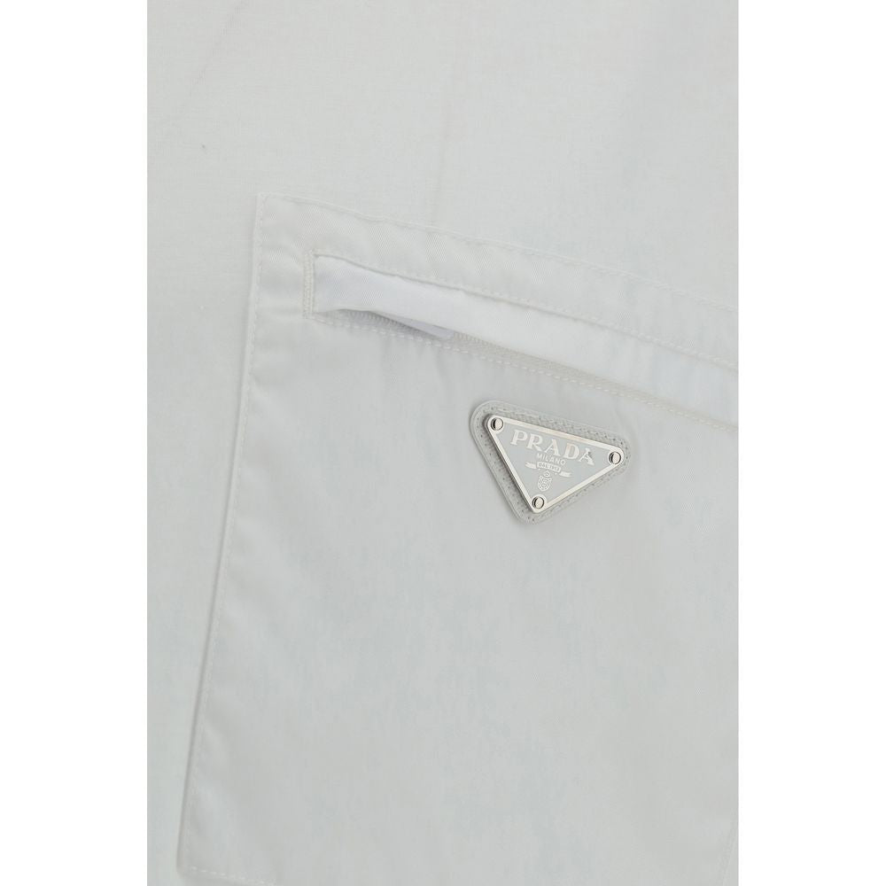 Prada Weißes Baumwoll-T-Shirt-3