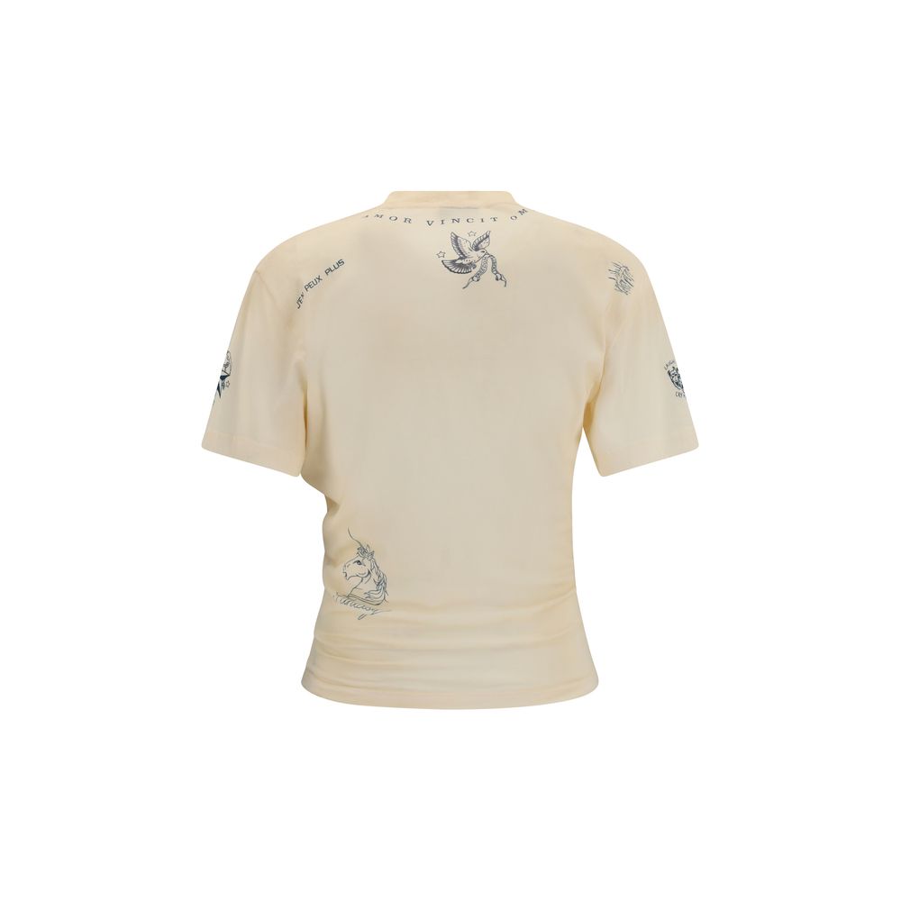 Balenciaga Beiges Baumwoll-T-Shirt-2